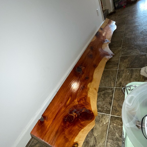 Cedar shelf/mantle